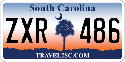 SC license plate ZXR486