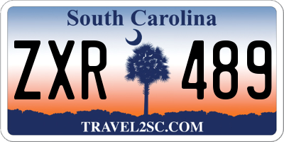 SC license plate ZXR489