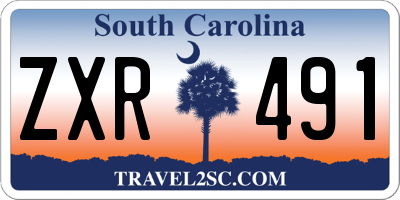 SC license plate ZXR491