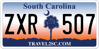 SC license plate ZXR507