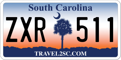 SC license plate ZXR511