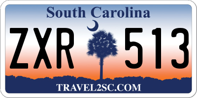 SC license plate ZXR513