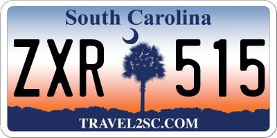 SC license plate ZXR515