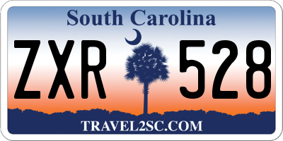 SC license plate ZXR528