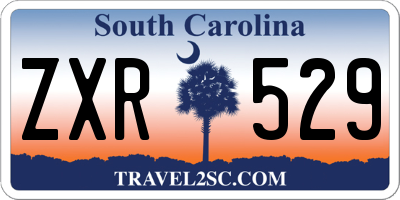 SC license plate ZXR529