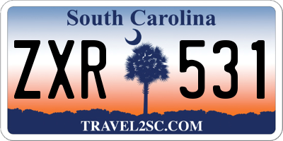 SC license plate ZXR531