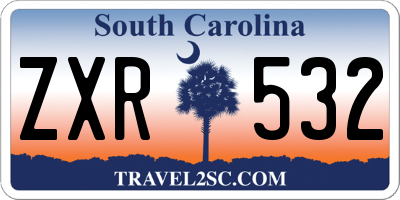 SC license plate ZXR532