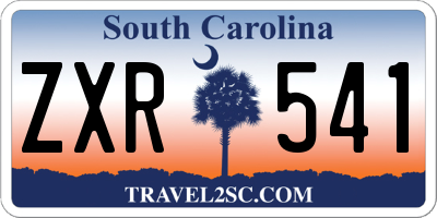 SC license plate ZXR541