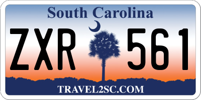 SC license plate ZXR561