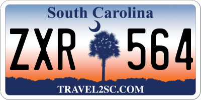 SC license plate ZXR564