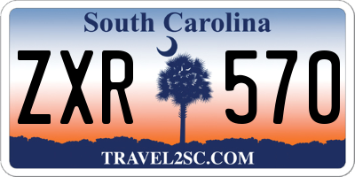 SC license plate ZXR570