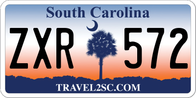 SC license plate ZXR572