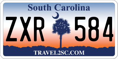SC license plate ZXR584