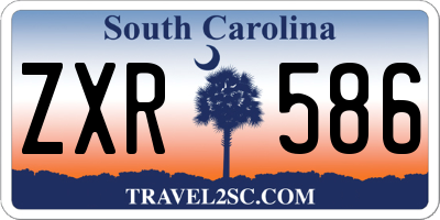 SC license plate ZXR586