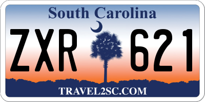 SC license plate ZXR621