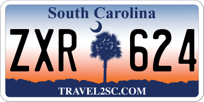 SC license plate ZXR624