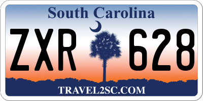 SC license plate ZXR628