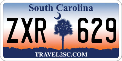 SC license plate ZXR629