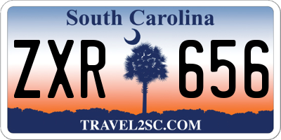 SC license plate ZXR656