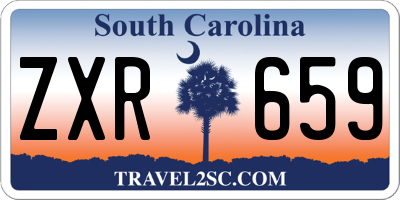 SC license plate ZXR659