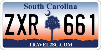 SC license plate ZXR661