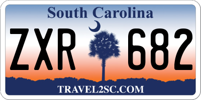 SC license plate ZXR682