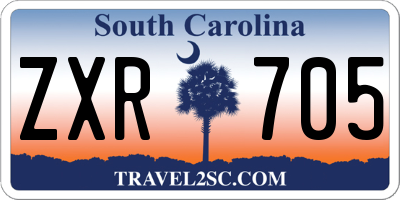 SC license plate ZXR705
