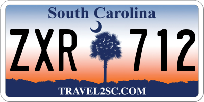 SC license plate ZXR712