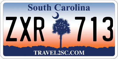 SC license plate ZXR713