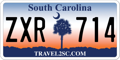 SC license plate ZXR714