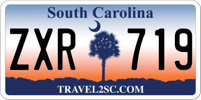 SC license plate ZXR719