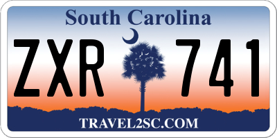 SC license plate ZXR741