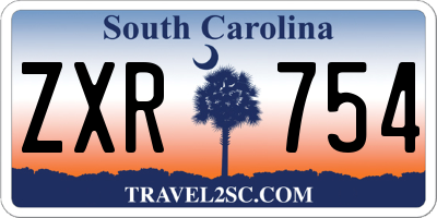 SC license plate ZXR754