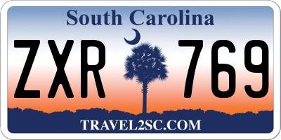 SC license plate ZXR769