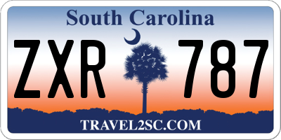 SC license plate ZXR787