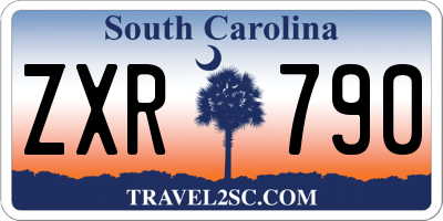 SC license plate ZXR790