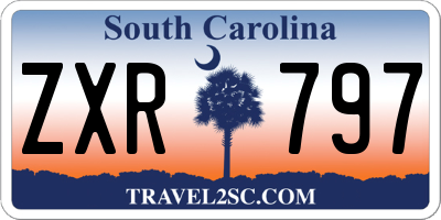 SC license plate ZXR797