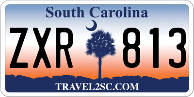 SC license plate ZXR813