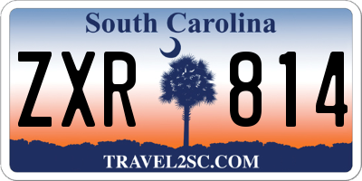 SC license plate ZXR814
