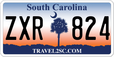 SC license plate ZXR824