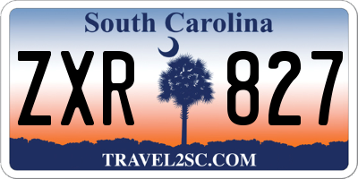 SC license plate ZXR827