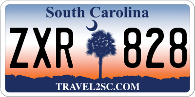 SC license plate ZXR828