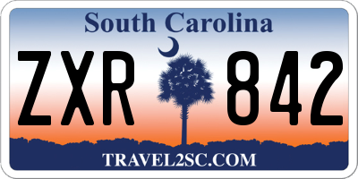SC license plate ZXR842