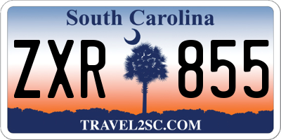 SC license plate ZXR855