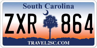 SC license plate ZXR864