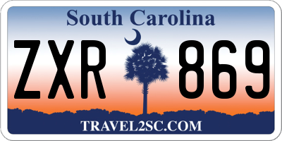 SC license plate ZXR869