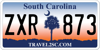 SC license plate ZXR873