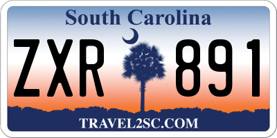 SC license plate ZXR891