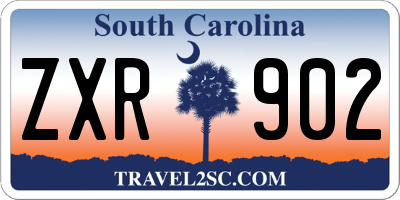SC license plate ZXR902