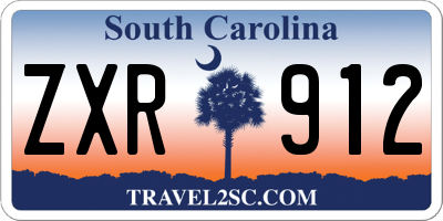 SC license plate ZXR912